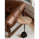 Двухместный диван Duncan винтажная коричневая кожа варинант исполнения - 7 | Loft Concept в Новосибирске