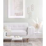 Подвесной светильник с 3-мя округлыми матовыми плафонами из белого стекла Golden Swirl варинант исполнения - 9 | Loft Concept в Новосибирске