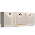 ТВ-тумба с 3-мя фактурными дверцами Satin Furniture варинант исполнения - 1 | Loft Concept в Новосибирске