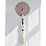 Аксессуар на стену диск из нитей Wall Decor White Thread Disc  варинант исполнения - 4 | Loft Concept в Новосибирске