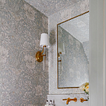 Зеркало прямоугольное в фактурной золотой раме Reflective Fabric варинант исполнения - 4 | Loft Concept в Новосибирске