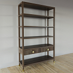 Стеллаж с двумя ящиками Elsa Dreams Walnut варинант исполнения - 1 | Loft Concept в Новосибирске