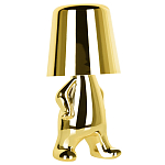 Настольная лампа фигурная золотого цвета с гладким абажуром Высота 19 см Sophia варинант исполнения - 2 | Loft Concept в Новосибирске