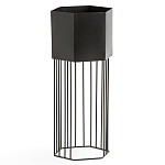 Кашпо Elevated Planters Сlive 59 черное  варинант исполнения - 1 | Loft Concept в Новосибирске