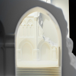 Встраиваемый в стену гипсовый светильник под покраску с эффектом разрушенной стены Antiquity Athena варинант исполнения - 9 | Loft Concept в Новосибирске