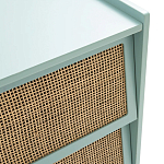 Комод с 3-мя ящиками из ротанга Blais Turquoise Wicker Furniture варинант исполнения - 4 | Loft Concept в Новосибирске