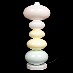Настольная лампа из стеклянных сфер в пастельных тонах Высота 48 см Pastel Lunaria варинант исполнения - 1 | Loft Concept в Новосибирске