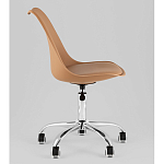 Офисный стул на металлическом основании EGGERY Brown пластик варинант исполнения - 4 | Loft Concept в Новосибирске