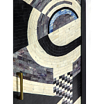 Буфет в гостиную с инкрустацией  Bone Inlay sideboard - 2 doors варинант исполнения - 4 | Loft Concept в Новосибирске