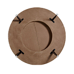 Журнальный столик с круглой фактурной столешницей из натурального дерева Vortex варинант исполнения - 3 | Loft Concept в Новосибирске