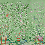 Обои ручная роспись Belvoir Pistachio варинант исполнения - 2 | Loft Concept в Новосибирске