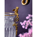 Ваза прозрачная с бронзовыми ручками в виде ангелов Eden Garden варинант исполнения - 4 | Loft Concept в Новосибирске