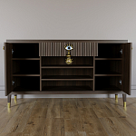 Комод-буфет Elsa Dreams Walnut с открытыми полками   варинант исполнения - 3 | Loft Concept в Новосибирске