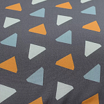 Постельное белье из сатина с принтом треугольники 150х200 см Triangular Dreams варинант исполнения - 2 | Loft Concept в Новосибирске