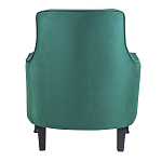 Кресло с мягкой обивкой из велюра на 4-х ножках из массива березы Scarlett Armchair green варинант исполнения - 3 | Loft Concept в Новосибирске