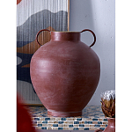 Ваза бордовая с 2-мя фактурными ручками Vase Burgundy Glaze варинант исполнения - 5 | Loft Concept в Новосибирске