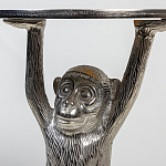 Столик с подстольем в виде обезьянки Bombay Nickel варинант исполнения - 6 | Loft Concept в Новосибирске