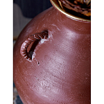 Ваза бордовая с 4-мя фактурными ручками Vase Burgundy Glaze варинант исполнения - 2 | Loft Concept в Новосибирске