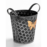 Железное кашпо Gold butterfly design варинант исполнения - 3 | Loft Concept в Новосибирске