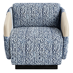 Дизайнерское Кресло William с кожаными подлокотниками  варинант исполнения - 2 | Loft Concept в Новосибирске