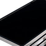 Столик журнальный с черной стеклянной столешницей Embodiment of Contemporary Art  варинант исполнения - 2 | Loft Concept в Новосибирске