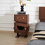 Тумбочка прикроватная с ящиком и дверцей Робот Robot Desk варинант исполнения - 2 | Loft Concept в Новосибирске