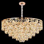 Люстра каскадная с подвесками в форме колец Galaxy of Light варинант исполнения - 7 | Loft Concept в Новосибирске