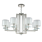 Люстра с 8-ю цилиндрическими плафонами из стекла Laurent варинант исполнения - 7 | Loft Concept в Новосибирске