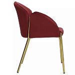 Стул бордовый на золотистых ножках Burgundy Chair варинант исполнения - 2 | Loft Concept в Новосибирске
