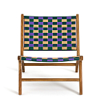 Кресло низкое из массива тика Barbados варинант исполнения - 3 | Loft Concept в Новосибирске