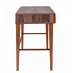 Стол письменный из массива бука с 2-мя ящиками красный Wenge Light варинант исполнения - 2 | Loft Concept в Новосибирске