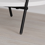 Стол приставной с 2-мя круглыми белыми столешницами ESSEL SIDE TABLE WHITE варинант исполнения - 3 | Loft Concept в Новосибирске