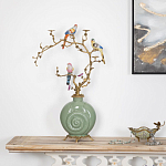 Фарфоровый подсвечник с бронзовым декором Eden Garden варинант исполнения - 4 | Loft Concept в Новосибирске