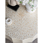 Стол кофейный с отделкой раковинами устриц Coastal Charm варинант исполнения - 5 | Loft Concept в Новосибирске