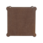 Приставной столик деревянный с резными ножками и нижней полкой Vintage Side Table Brown Wood варинант исполнения - 2 | Loft Concept в Новосибирске