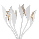 Торшер белый с плафонами в виде лепестков Delicate Flower варинант исполнения - 2 | Loft Concept в Новосибирске