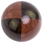 Шар декоративный из натуральных камней Лемезит и Змеевик Черный Natural Stone Spheres варинант исполнения - 1 | Loft Concept в Новосибирске