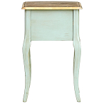 Прикроватная тумба из массива березы светло-бирюзовая Montmartre Provence Bedside Table варинант исполнения - 7 | Loft Concept в Новосибирске