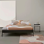 Ковер из хлопка с абстрактным принтом бежевого цвета Elysian Flow Blush варинант исполнения - 5 | Loft Concept в Новосибирске