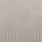 Подушка из хлопка рельефной вязки серого цвета Eden Line варинант исполнения - 3 | Loft Concept в Новосибирске