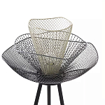 Торшер с трехъярусным плафоном из металлической сетки Metal Mesh Floor Lamp варинант исполнения - 4 | Loft Concept в Новосибирске