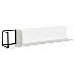 Полка навесная белая открытая Strict Lines  варинант исполнения - 3 | Loft Concept в Новосибирске