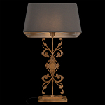 Настольная лампа на ажурном чугунном основании с серым абажуром Openwork Lamp варинант исполнения - 4 | Loft Concept в Новосибирске