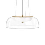 Подвесной светильник  с плоским прозрачным стеклянным плафоном Grada Light варинант исполнения - 4 | Loft Concept в Новосибирске