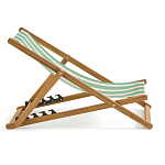 Шезлонг из акации и ткани Argentina варинант исполнения - 5 | Loft Concept в Новосибирске