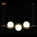 Люстра подвесная светодиодная Jagna 2 Gold and White варинант исполнения - 2 | Loft Concept в Новосибирске