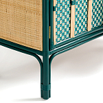 Комод для посуды из ротанга Felice Rattan Green варинант исполнения - 5 | Loft Concept в Новосибирске
