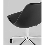 Офисный стул на металлическом основании EGGERY Black пластик варинант исполнения - 3 | Loft Concept в Новосибирске