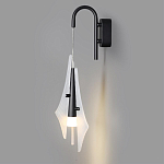 Бра черного цвета с плафоном из рельефного стекла Glass Pod варинант исполнения - 4 | Loft Concept в Новосибирске