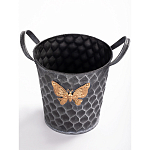 Железное кашпо Gold butterfly design варинант исполнения - 2 | Loft Concept в Новосибирске